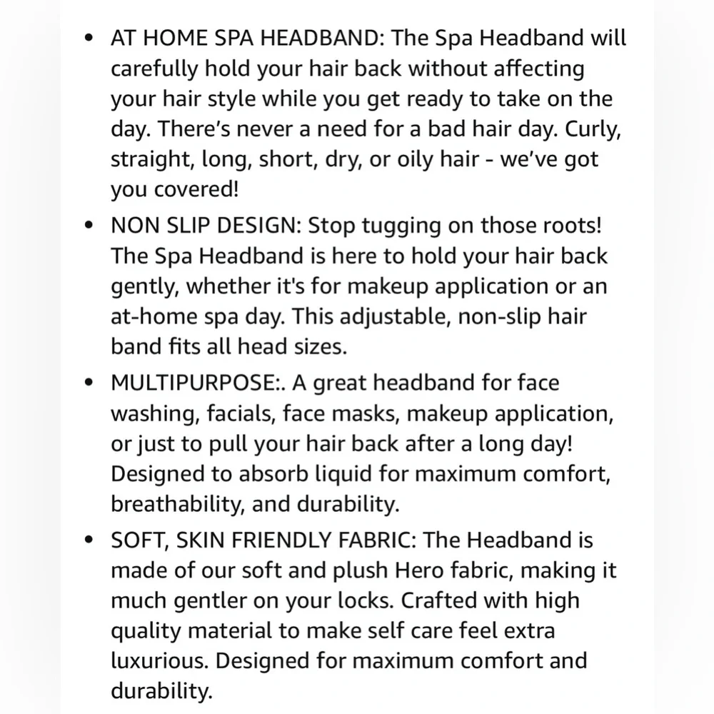 VOLO Spa Wrap - Salt White, size large, includes matching Headband! - Picture 4 of 6